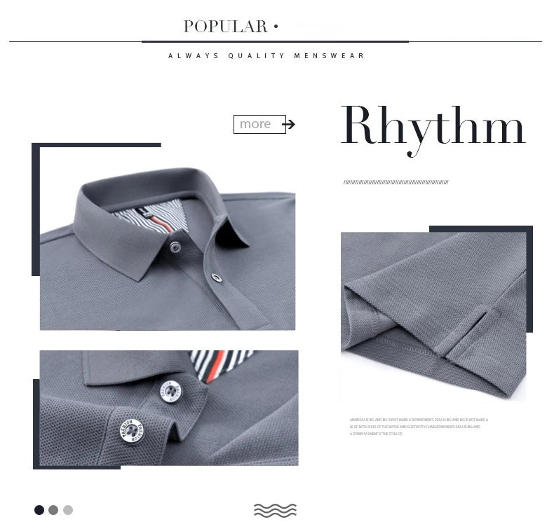100% pure cotton high-end brand men's short sleeve polo shirt summer fashion hot selling golf breathable casual business T-shirt