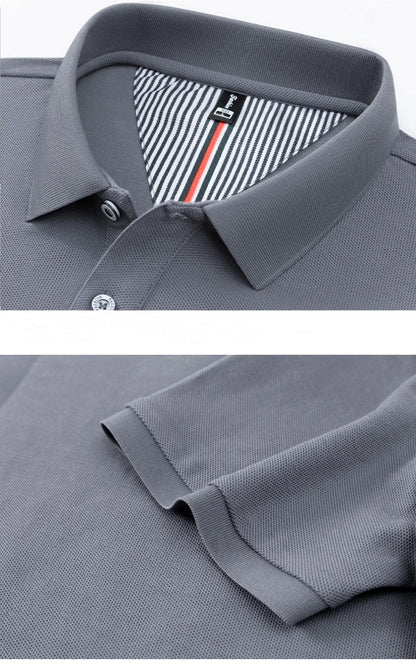 100% pure cotton high-end brand men's short sleeve polo shirt summer fashion hot selling golf breathable casual business T-shirt