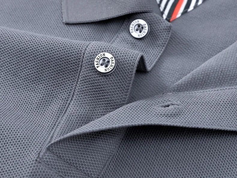 100% pure cotton high-end brand men's short sleeve polo shirt summer fashion hot selling golf breathable casual business T-shirt