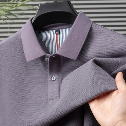 100% pure cotton high-end brand men's short sleeve polo shirt summer fashion hot selling golf breathable casual business T-shirt